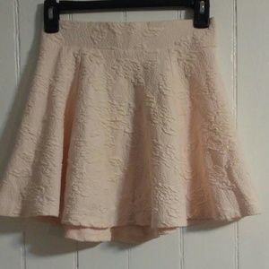 Pink floral skirt